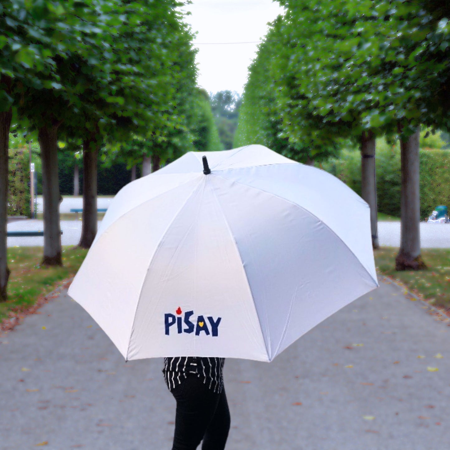 [UMBRELLA] Golf Umbrella - Pisay Cutesy - White